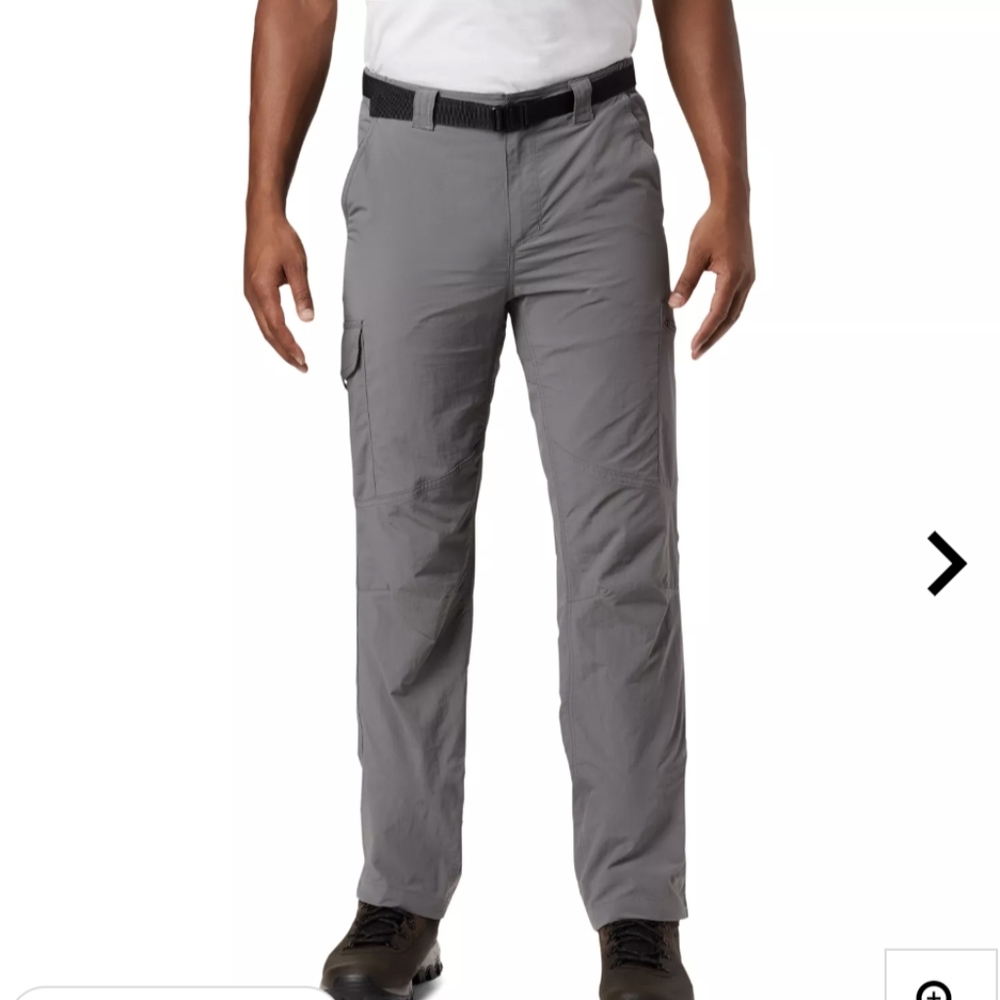 Columbia Men's Silver Ridge Gray Cargo Pant NWT 32 W x 30L